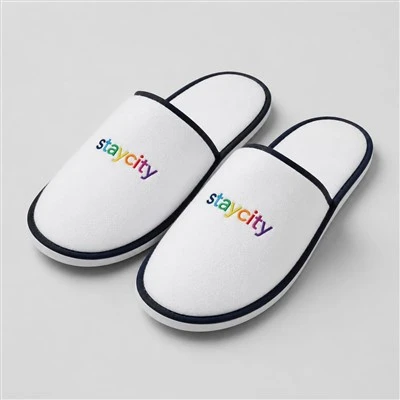 TPR Anti-Slip Outsole Hotel Slipper pou Spa